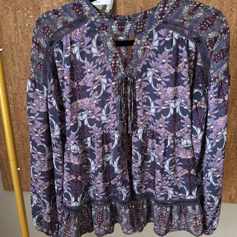 Purple floral top